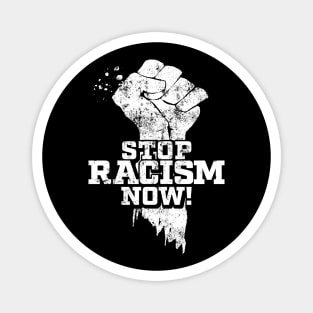 Stop Racism Fist Magnet